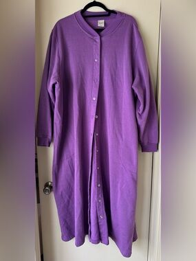 Vintage Blair Housecoat 2X Purple w/ pockets